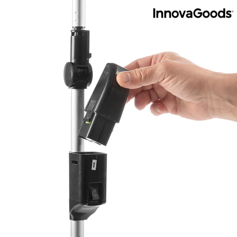 Прямоугольная Электрошвабра InnovaGoods 7,2 В 700 мA/ч Черно-Серая